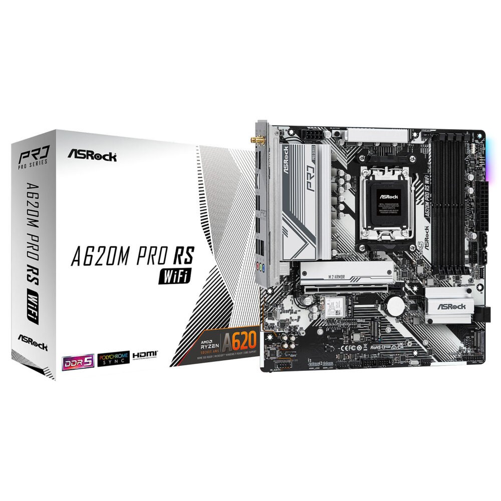 ASRock A620M Pro RS WiFi 1 ASRock A620M Pro RS WiFi