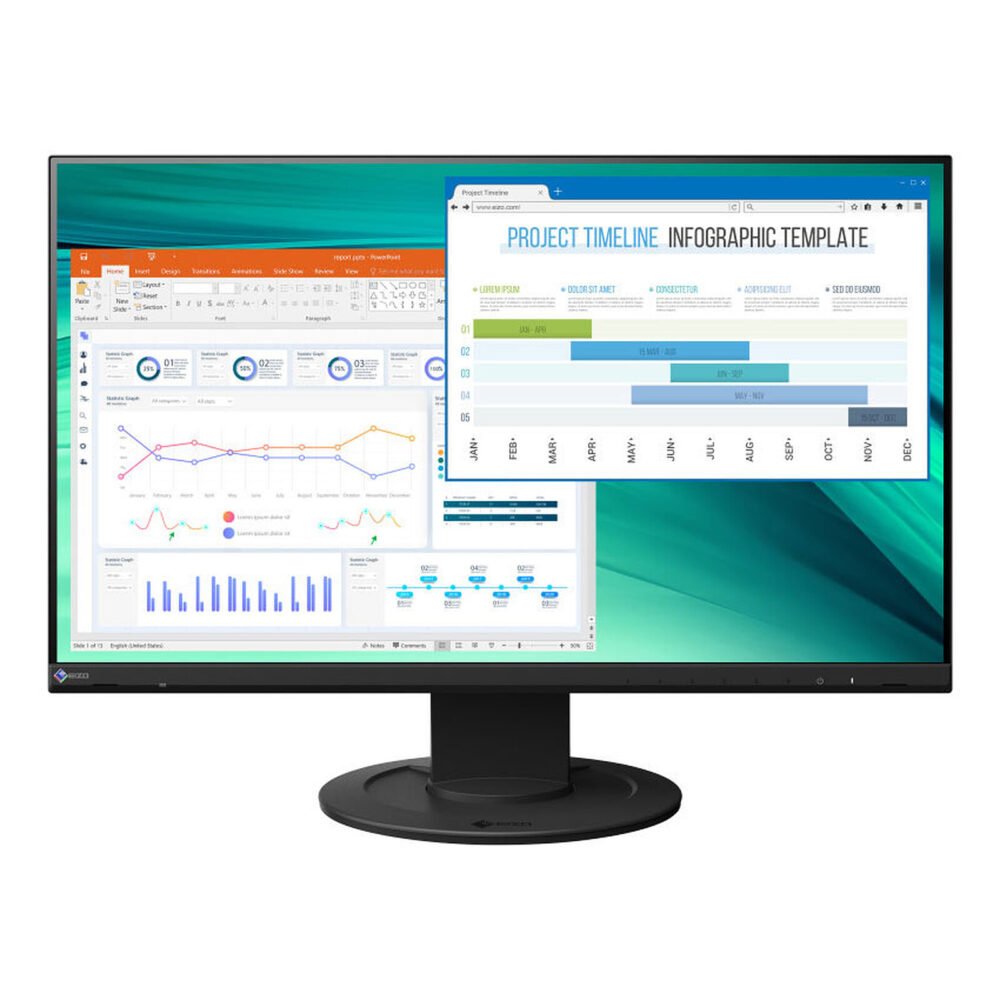 EIZO 23.8" LED - FlexScan EV2460 Noir 1 EIZO 23.8" LED - FlexScan EV2460 Noir
