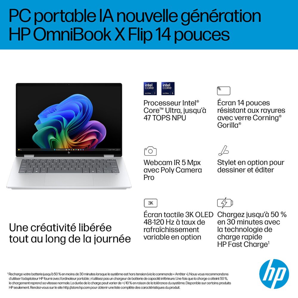 HP OmniBook X Flip 14-fm0003nf Copilot+ PC (BH7Z5EA)