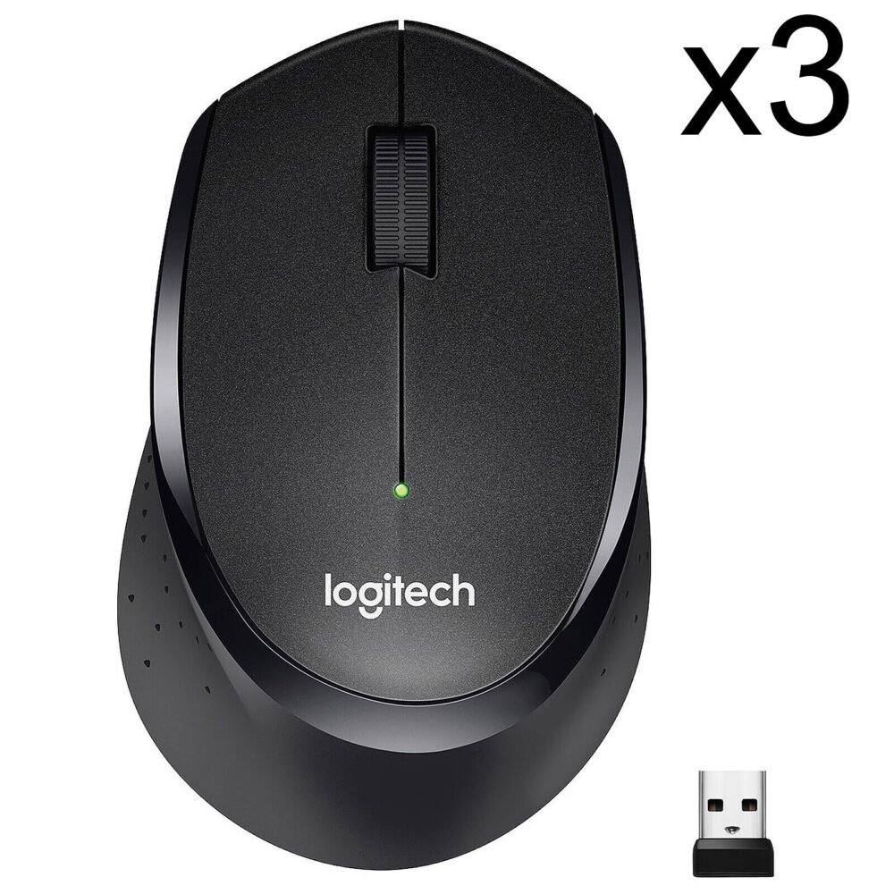 Logitech M330 Silent Plus (Noir) (x3) 1 Logitech M330 Silent Plus (Noir) (x3)