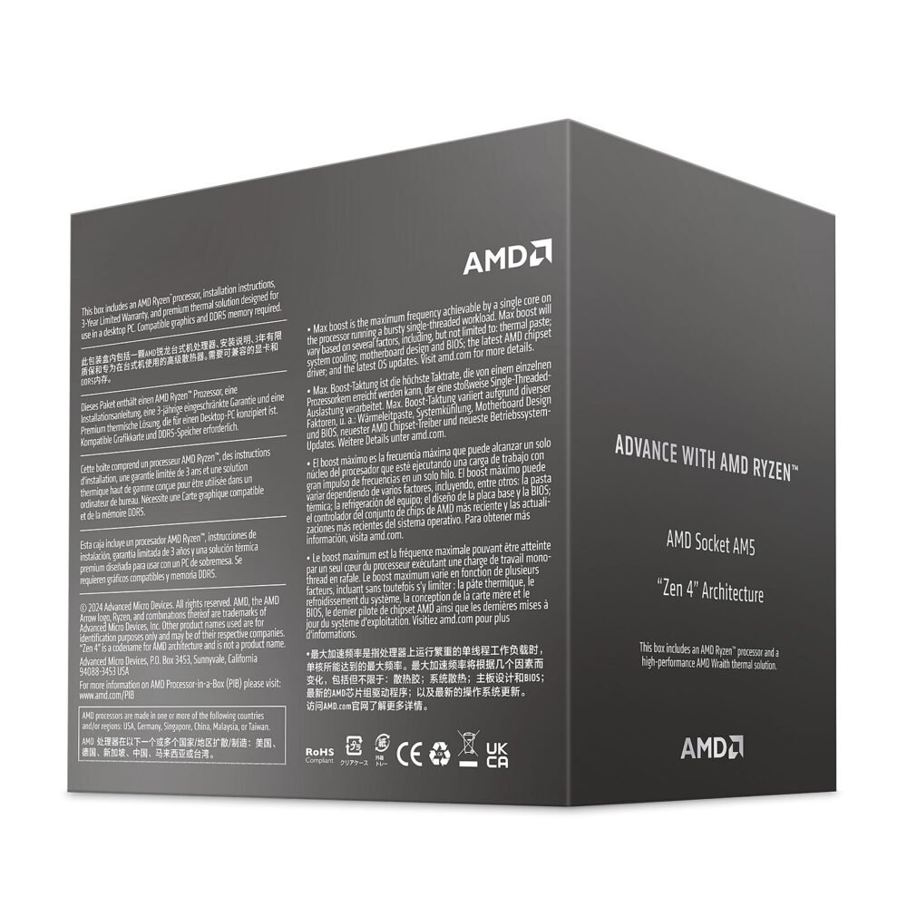 AMD Ryzen 5 8400F Wraith Stealth (4.2 GHz / 4.7 GHz)