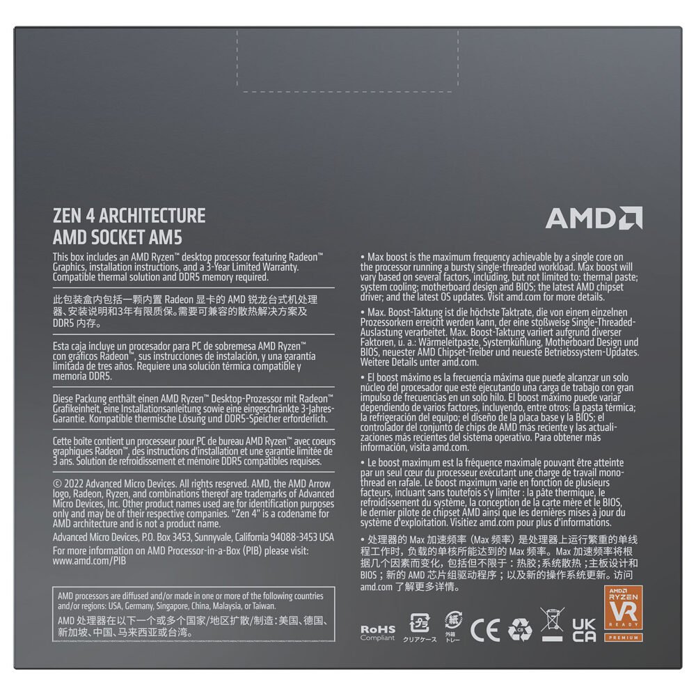 AMD Ryzen 9 7900X (4.7 GHz / 5.6 GHz)