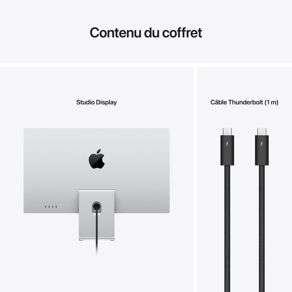 Apple 27" LED - Studio Display - Verre standard - Support à inclinaison et hauteur réglables