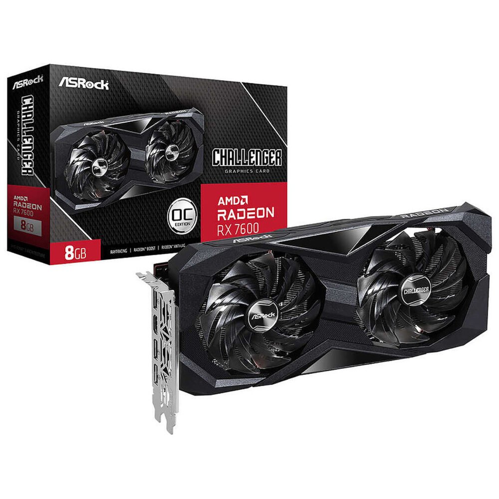 ASRock AMD Radeon RX 7600 Challenger 8GB 1 ASRock AMD Radeon RX 7600 Challenger 8GB