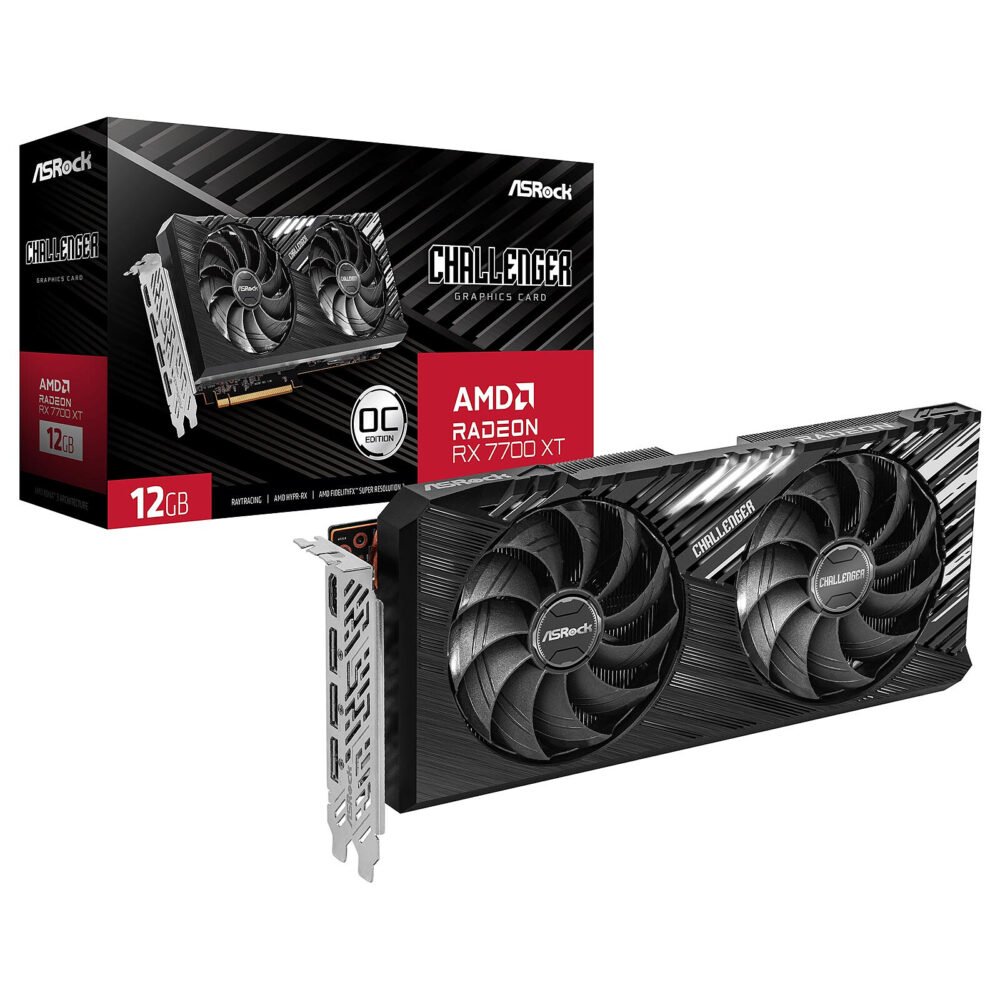 ASRock AMD Radeon RX 7700 XT Challenger 12GB OC 1 ASRock AMD Radeon RX 7700 XT Challenger 12GB OC