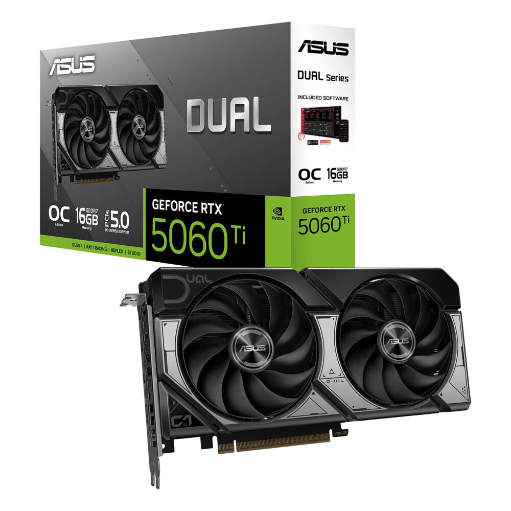 ASUS Dual GeForce RTX 5060 Ti OC Edition 16GB