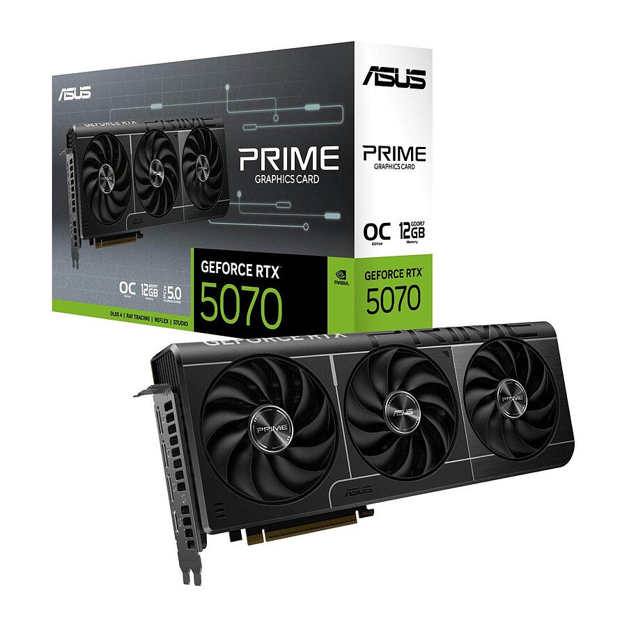 Asus PRIME GeForce RTX 5070 12GB GDDR7 OC (Exclusivité web) 1 Asus PRIME GeForce RTX 5070 12GB GDDR7 OC (Exclusivité web)