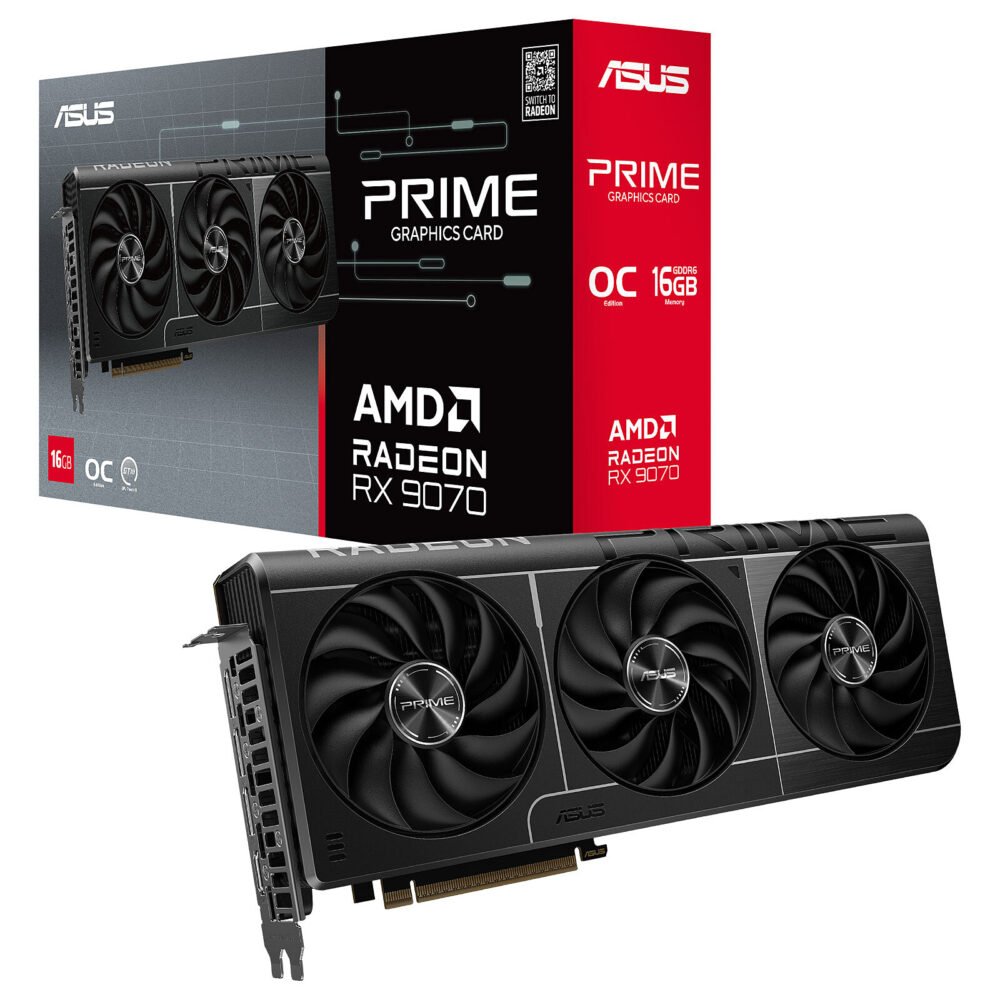 ASUS Prime Radeon RX 9070 OC Edition 16GB GDDR6 (EXCLUSIVITE WEB) 1 ASUS Prime Radeon RX 9070 OC Edition 16GB GDDR6 (EXCLUSIVITE WEB)