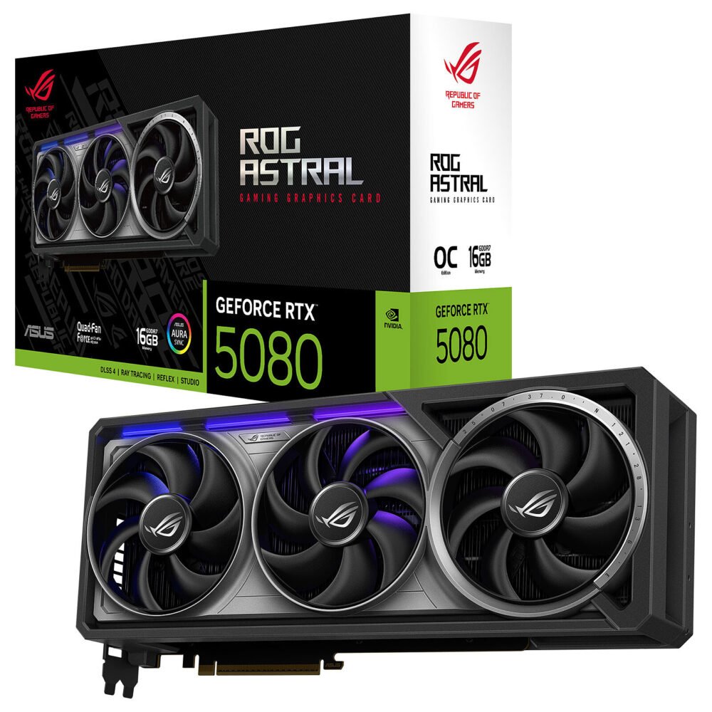 ASUS ROG Astral GeForce RTX 5080 16GB GDDR7 Edition 1 ASUS ROG Astral GeForce RTX 5080 16GB GDDR7 Edition