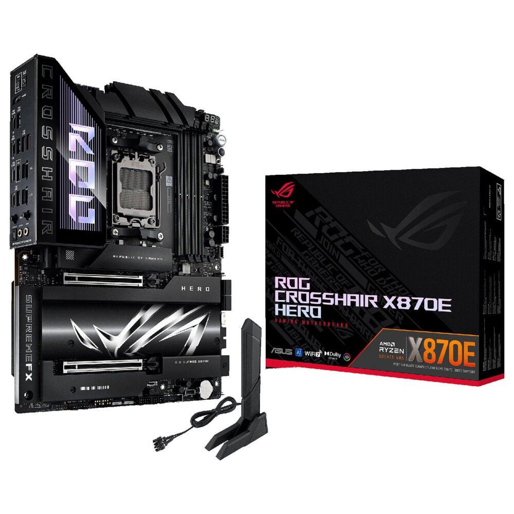 ASUS ROG CROSSHAIR X870E HERO 1 ASUS ROG CROSSHAIR X870E HERO
