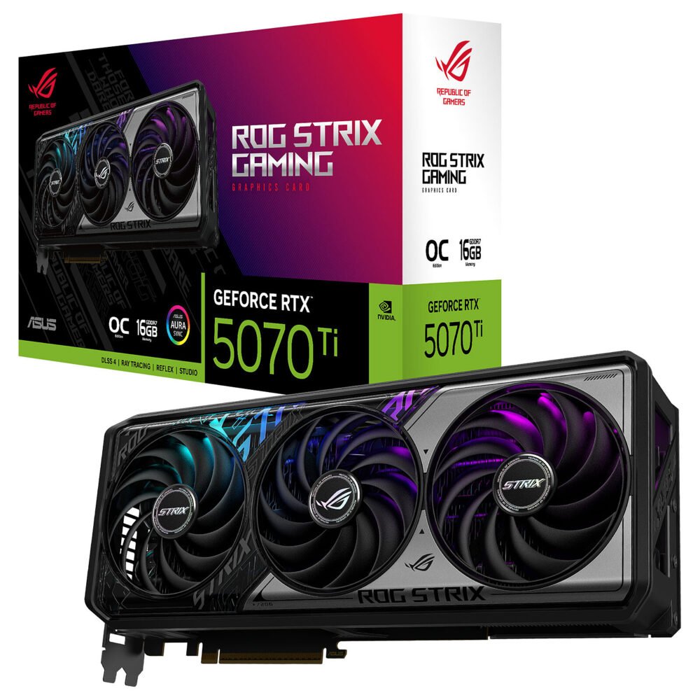 ASUS ROG Strix GeForce RTX 5070 Ti 16GB GDDR7 OC Edition 1 ASUS ROG Strix GeForce RTX 5070 Ti 16GB GDDR7 OC Edition