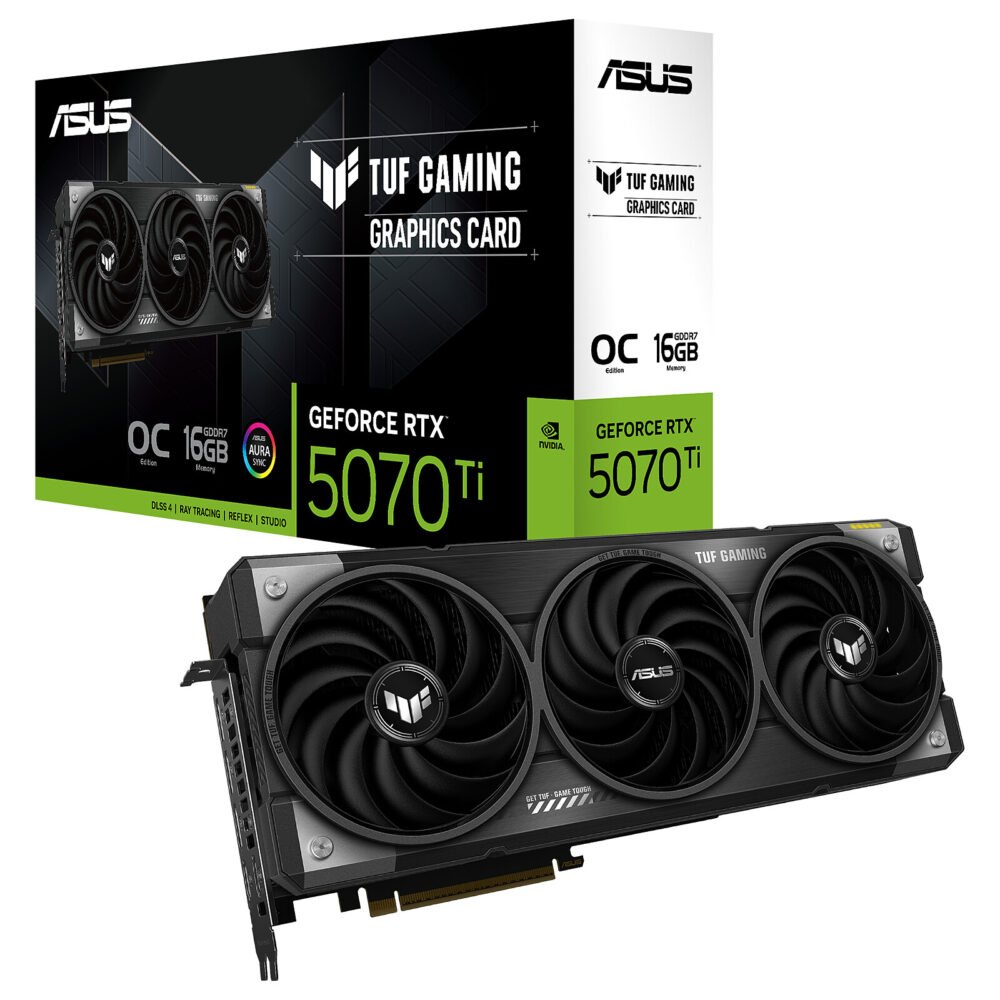 ASUS TUF Gaming GeForce RTX 5070 Ti 16GB GDDR7 OC Edition 1 ASUS TUF Gaming GeForce RTX 5070 Ti 16GB GDDR7 OC Edition