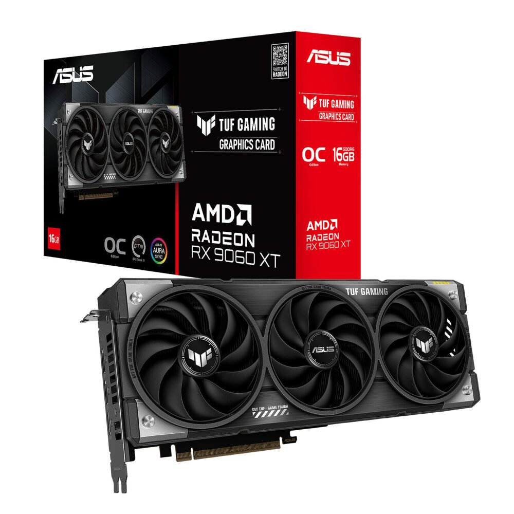 ASUS TUF Gaming Radeon RX 9060 XT OC Edition 16GB GDDR6 1 ASUS TUF Gaming Radeon RX 9060 XT OC Edition 16GB GDDR6