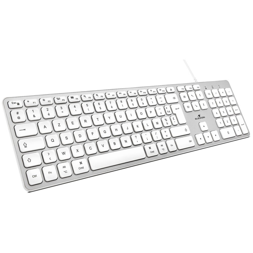 Bluestork Wired Keyboard for Mac (Blanc)