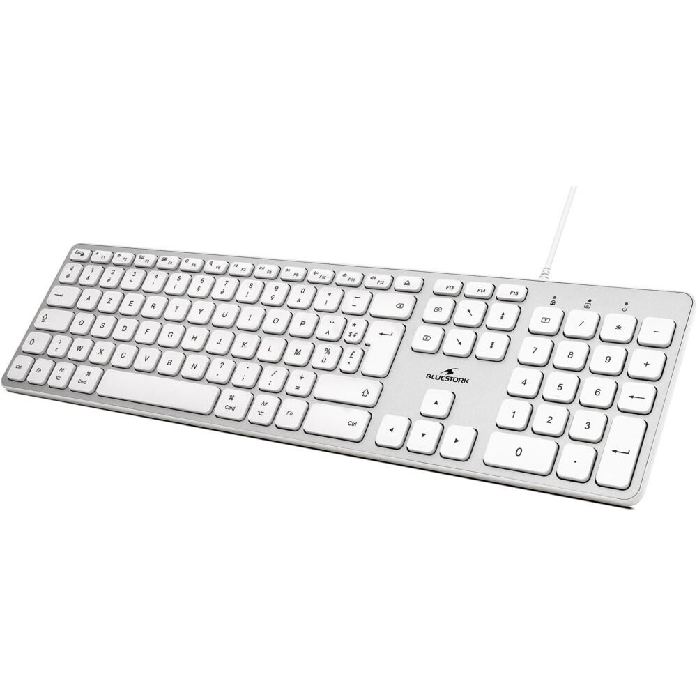 Bluestork Wired Keyboard for Mac (Blanc)
