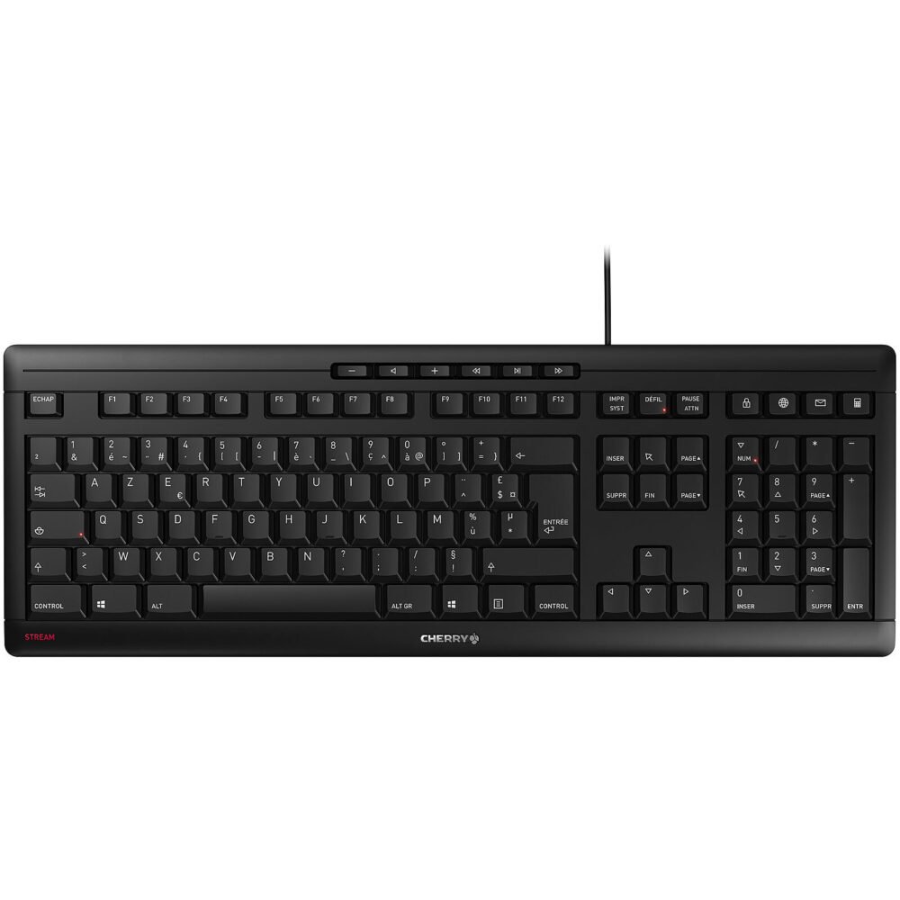 Cherry Stream Keyboard (noir) - AZERTY, Français 1 Cherry Stream Keyboard (noir) - AZERTY, Français