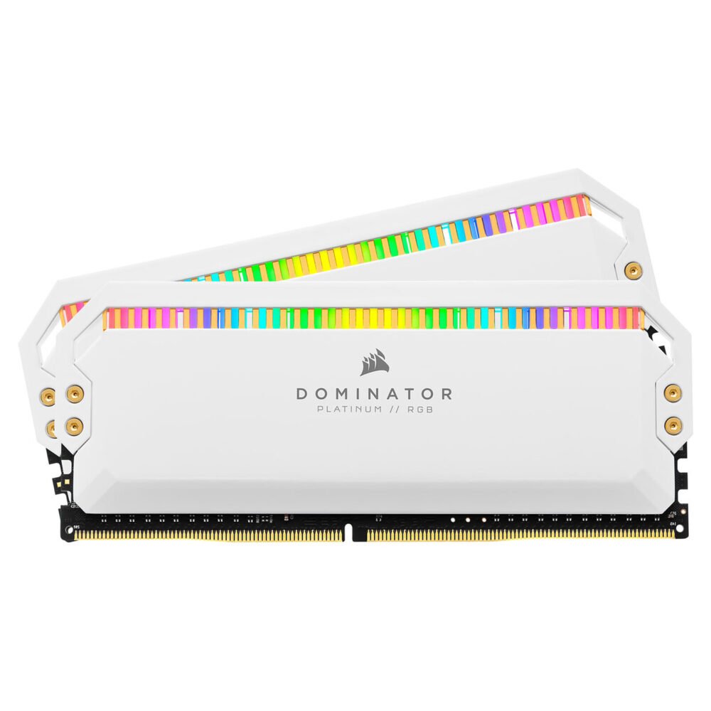 Corsair Dominator Platinum RGB 32 Go (2 x 16 Go) DDR4 3600 MHz CL18 - Blanc 1 Corsair Dominator Platinum RGB 32 Go (2 x 16 Go) DDR4 3600 MHz CL18 - Blanc