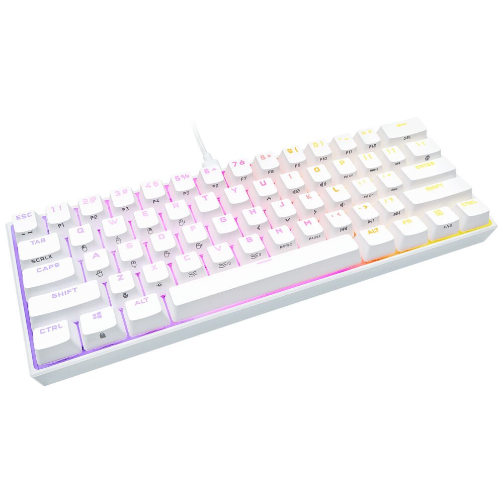 Corsair Gaming K65 Mini RGB Blanc (Cherry MX Red)