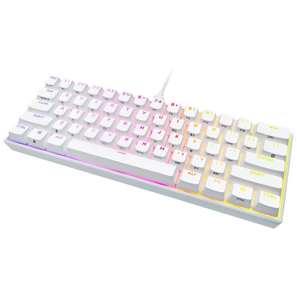 Corsair Gaming K65 Mini RGB Blanc (Cherry MX Red)