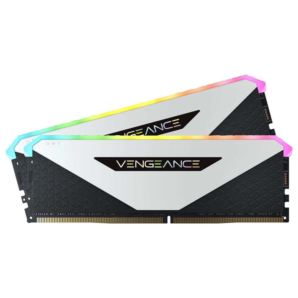 Corsair Vengeance RGB RT 16 Go (2 x 8 Go) DDR4 3200 MHz CL16 - Blanc 1 Corsair Vengeance RGB RT 16 Go (2 x 8 Go) DDR4 3200 MHz CL16 - Blanc