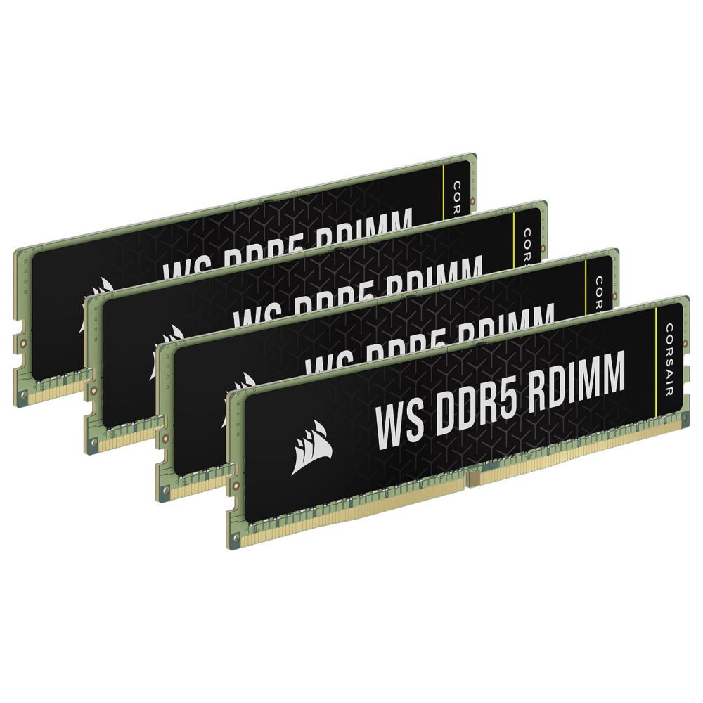 Corsair WS DDR5 RDIMM 128 Go (4 x 32 Go) 5600 MHz CL40 1 Corsair WS DDR5 RDIMM 128 Go (4 x 32 Go) 5600 MHz CL40