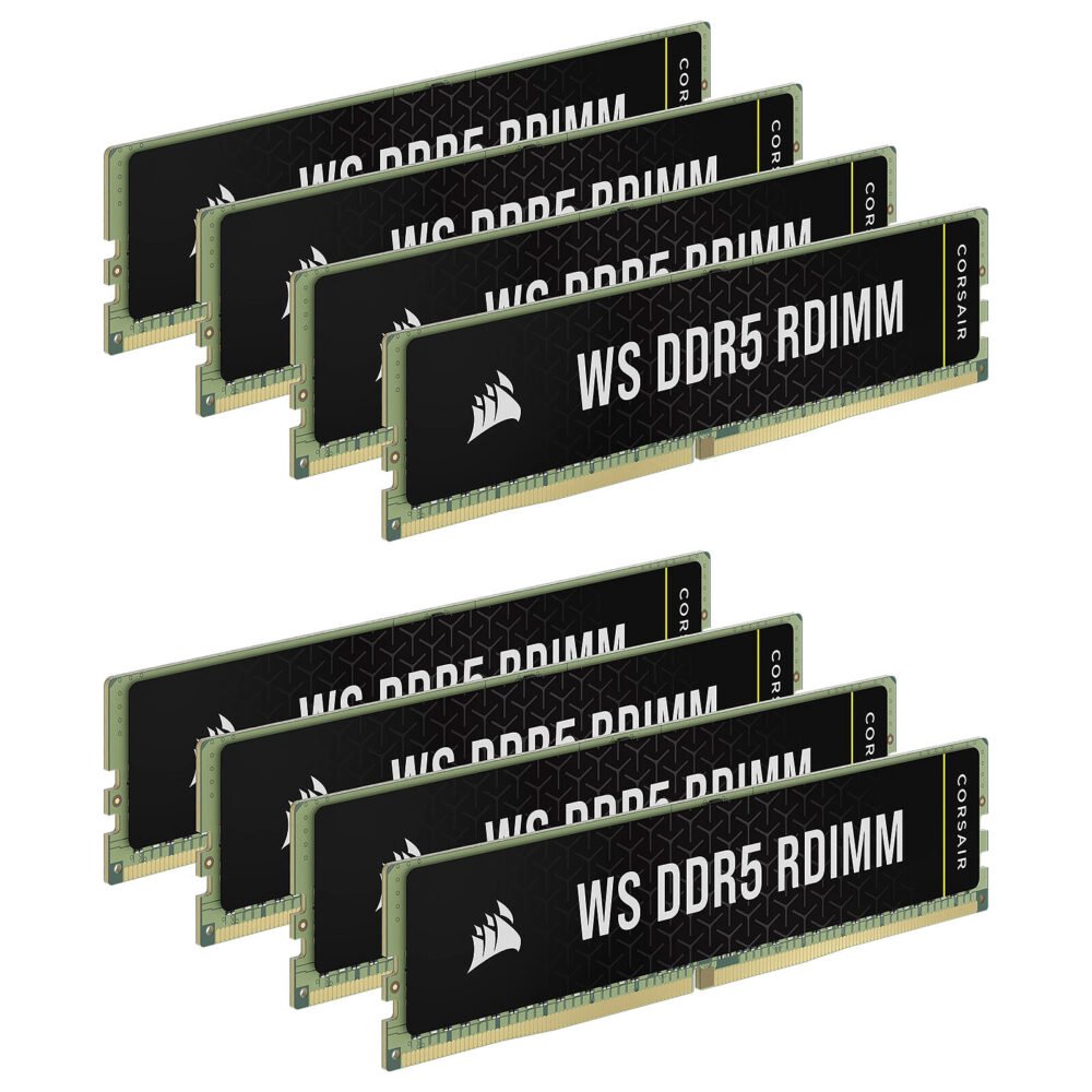 Corsair WS DDR5 RDIMM 128 Go (8 x 16 Go) 5600 MHz CL40 1 Corsair WS DDR5 RDIMM 128 Go (8 x 16 Go) 5600 MHz CL40