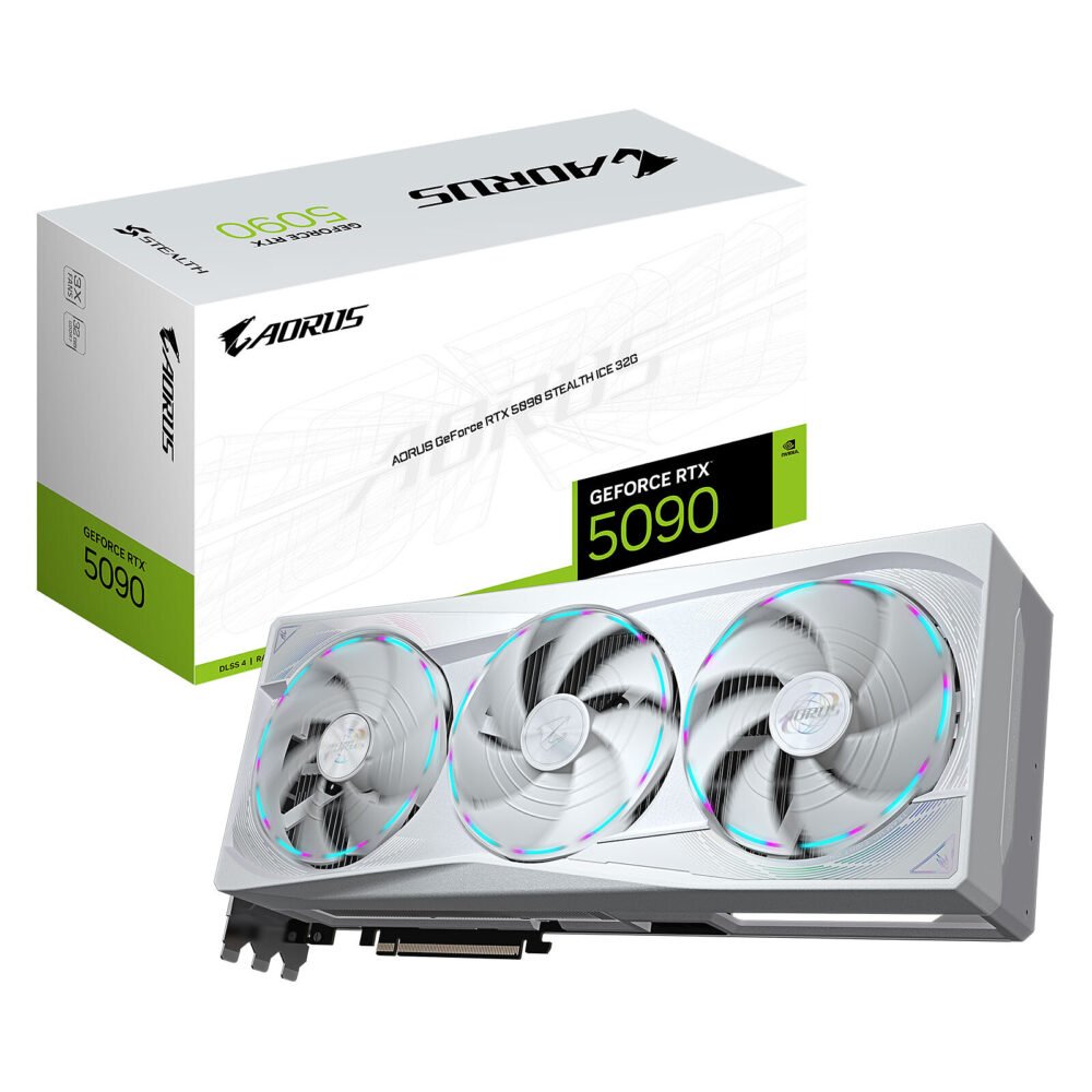Gigabyte AORUS GeForce RTX 5090 STEALTH ICE 32G 1 Gigabyte AORUS GeForce RTX 5090 STEALTH ICE 32G