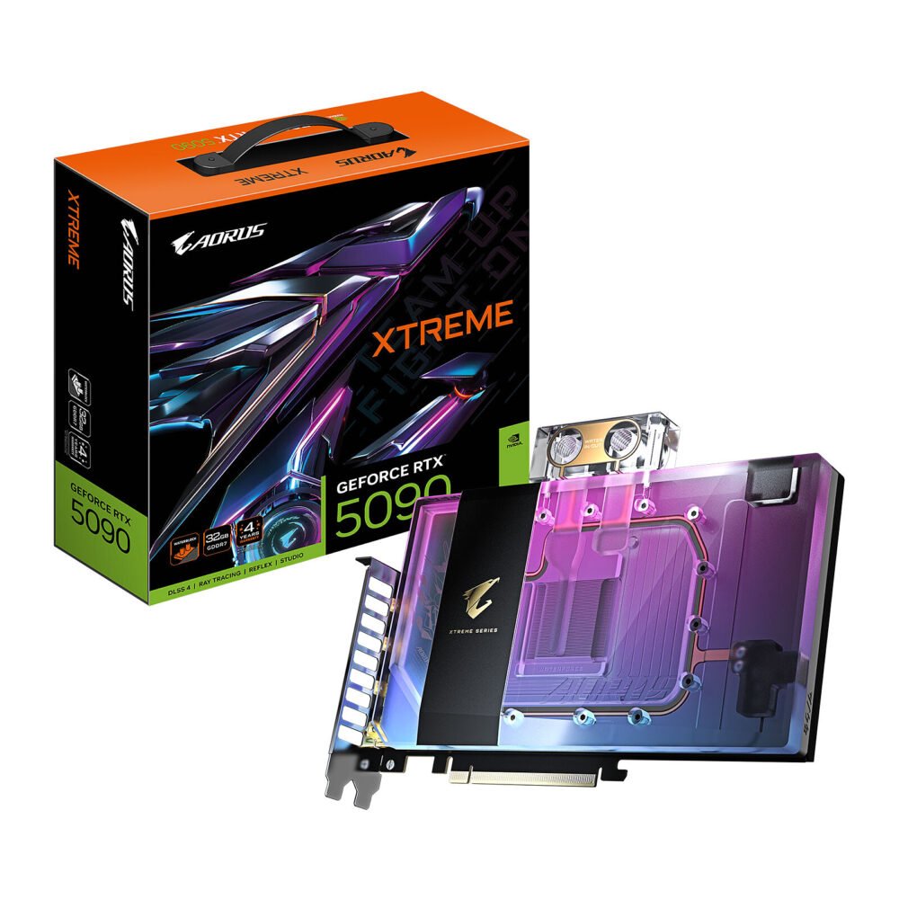 Gigabyte AORUS GeForce RTX 5090 XTREME WATERFORCE WB 32G 1 Gigabyte AORUS GeForce RTX 5090 XTREME WATERFORCE WB 32G