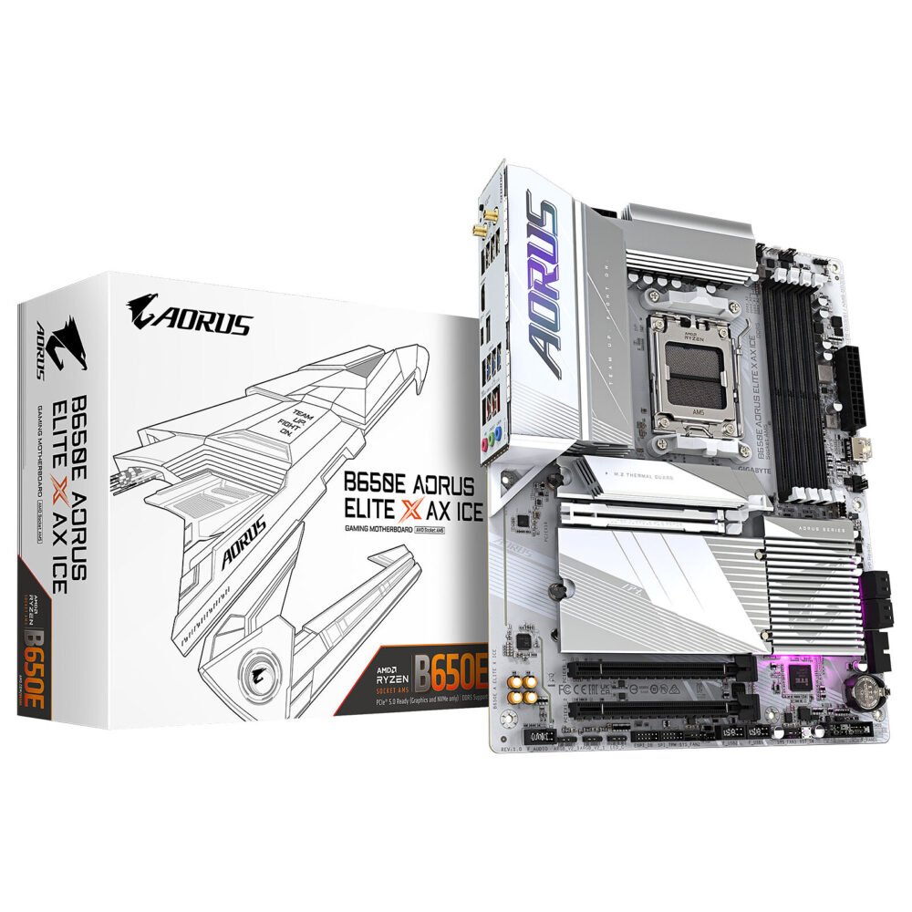 Gigabyte B650E AORUS ELITE X AX ICE 1 Gigabyte B650E AORUS ELITE X AX ICE