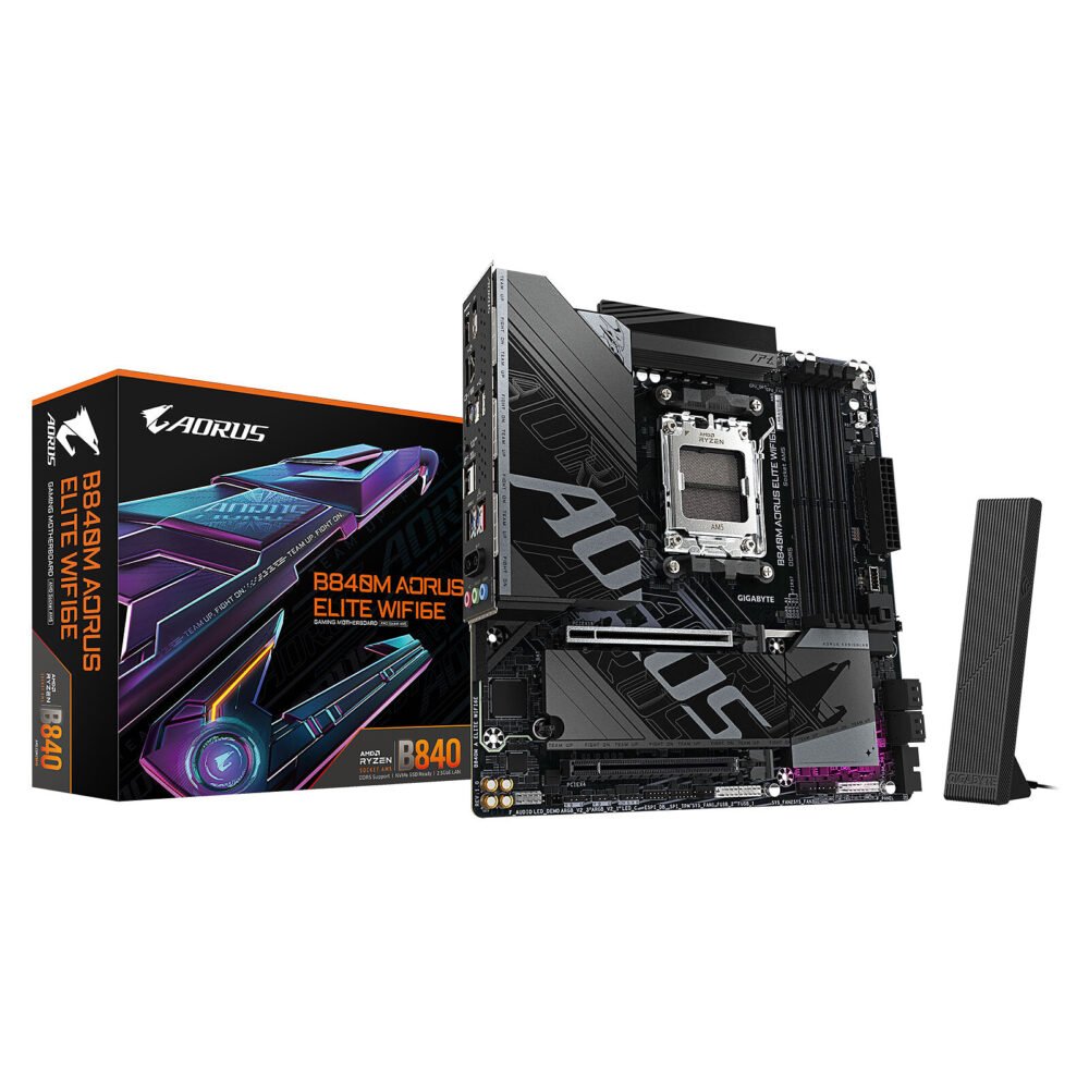 Gigabyte B840M AORUS ELITE WIFI6E 1 Gigabyte B840M AORUS ELITE WIFI6E