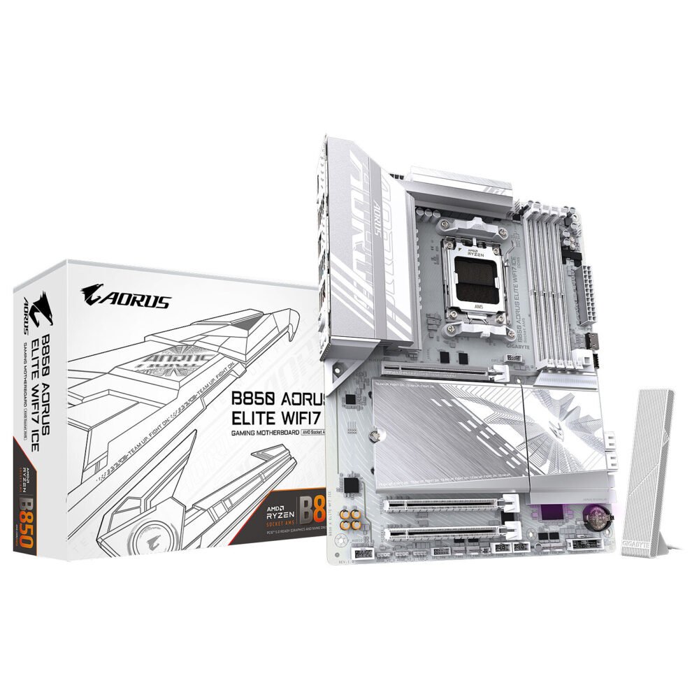 Gigabyte B850 AORUS ELITE WIFI7 ICE 1 Gigabyte B850 AORUS ELITE WIFI7 ICE
