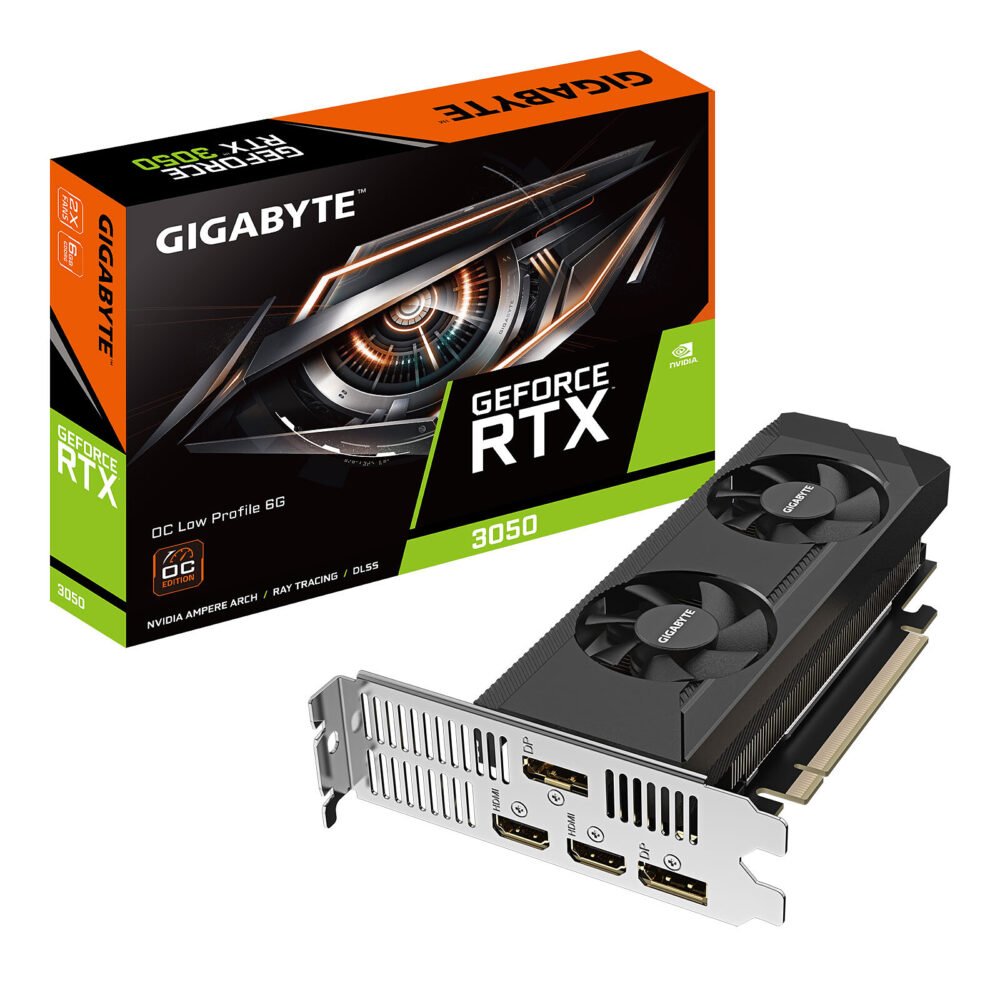 Gigabyte GeForce RTX 3050 OC Low Profile 6G 1 Gigabyte GeForce RTX 3050 OC Low Profile 6G