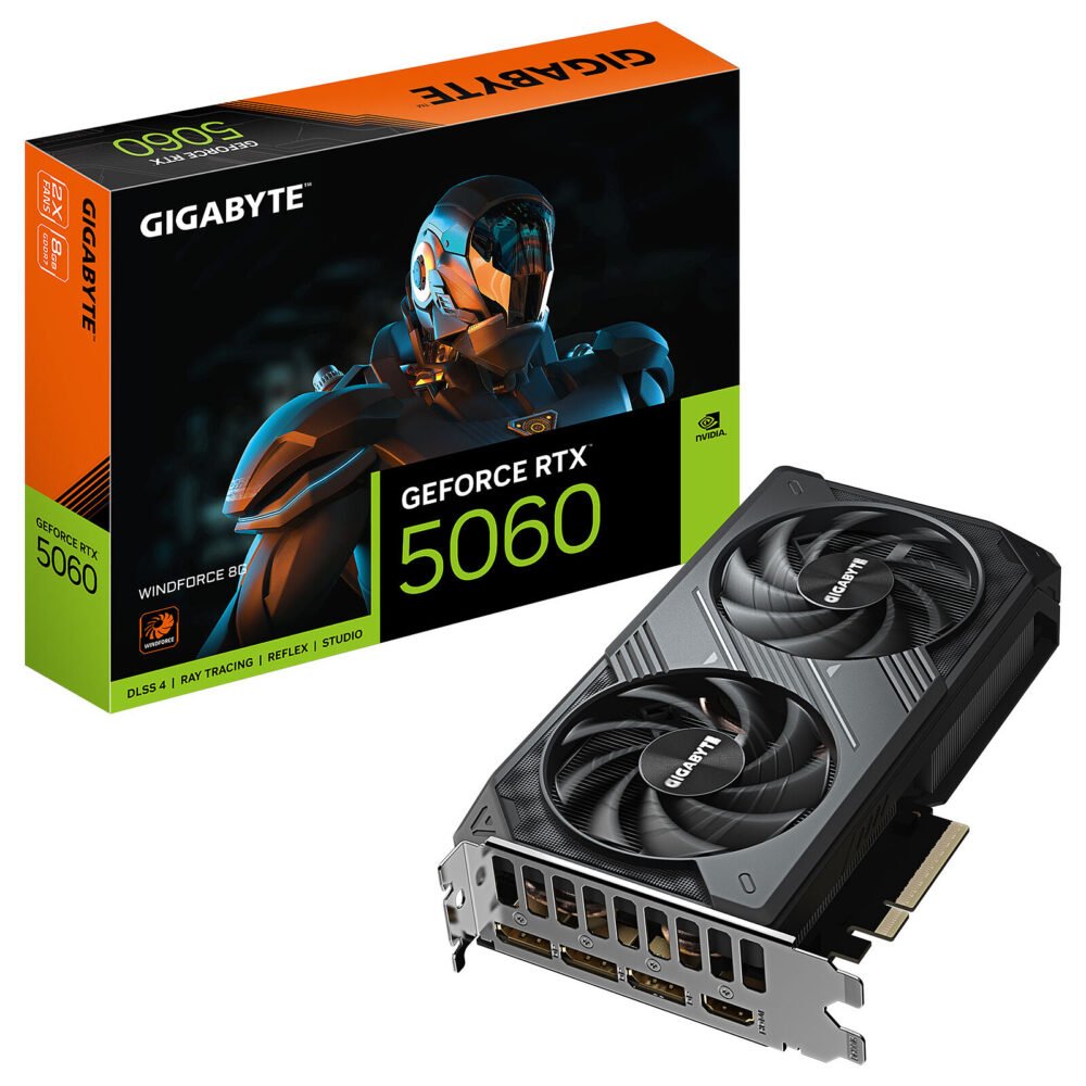 Gigabyte GeForce RTX 5060 WINDFORCE 8G 1 Gigabyte GeForce RTX 5060 WINDFORCE 8G