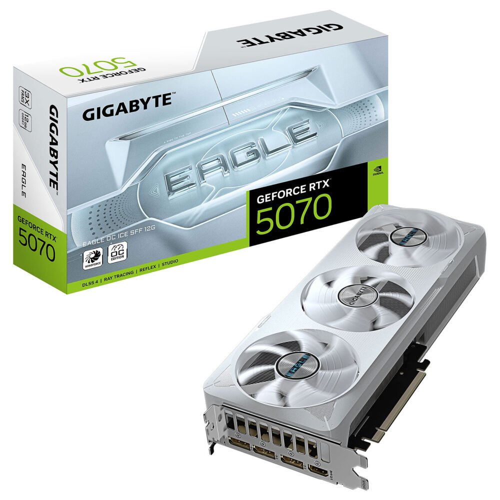 Gigabyte GeForce RTX 5070 EAGLE OC ICE SFF 12G 1 Gigabyte GeForce RTX 5070 EAGLE OC ICE SFF 12G