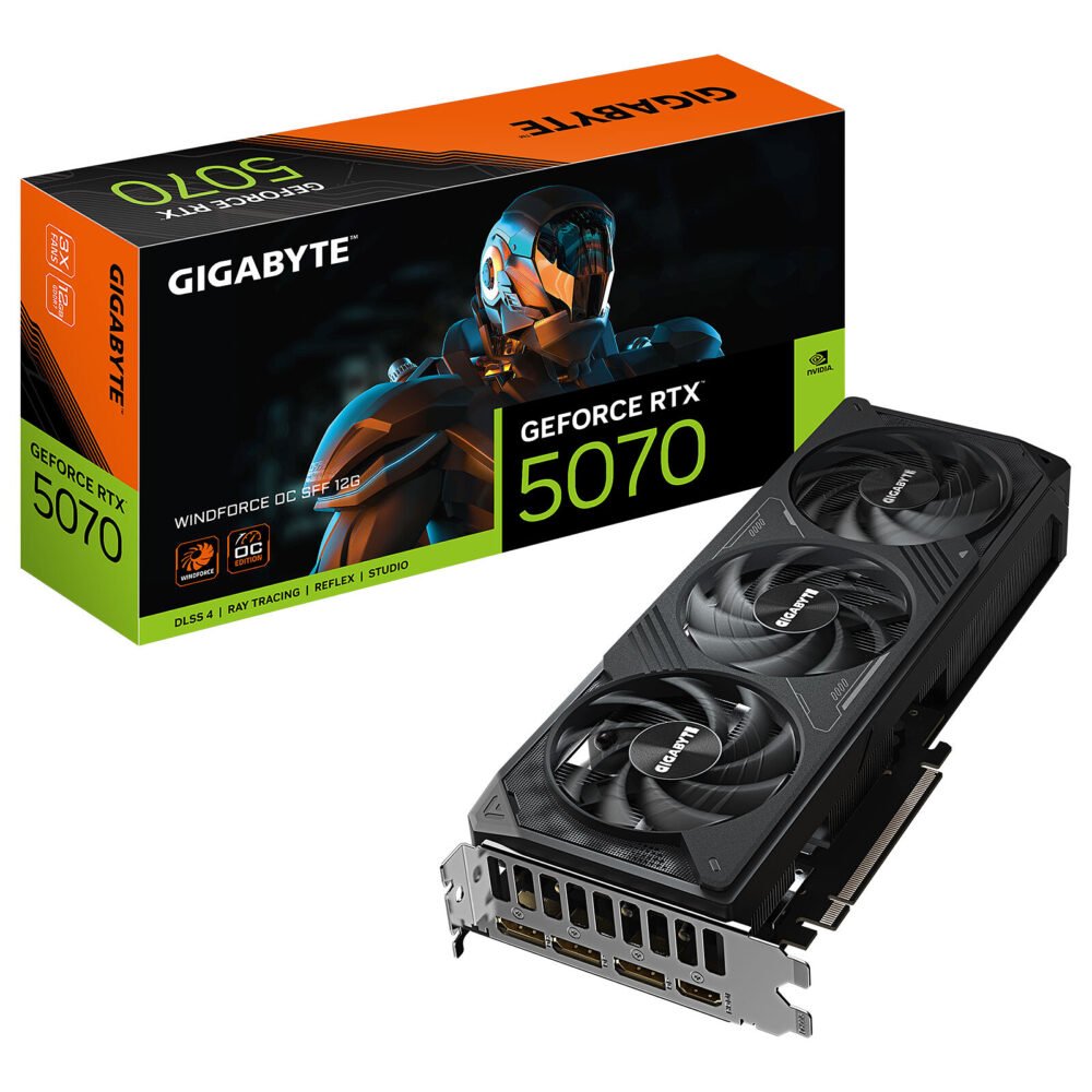 Gigabyte GeForce RTX 5070 WINDFORCE SFF 12G 1 Gigabyte GeForce RTX 5070 WINDFORCE SFF 12G