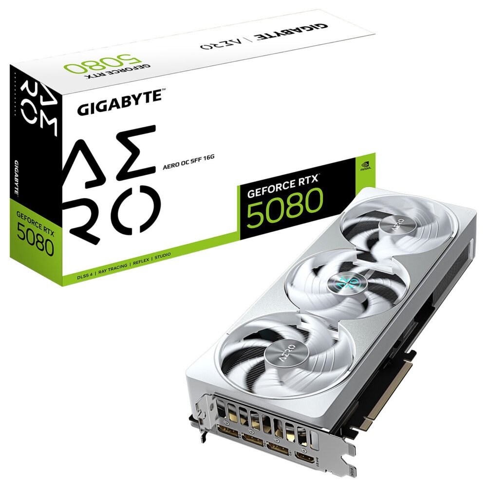 Gigabyte GeForce RTX 5080 AERO OC SFF 16G 1 Gigabyte GeForce RTX 5080 AERO OC SFF 16G