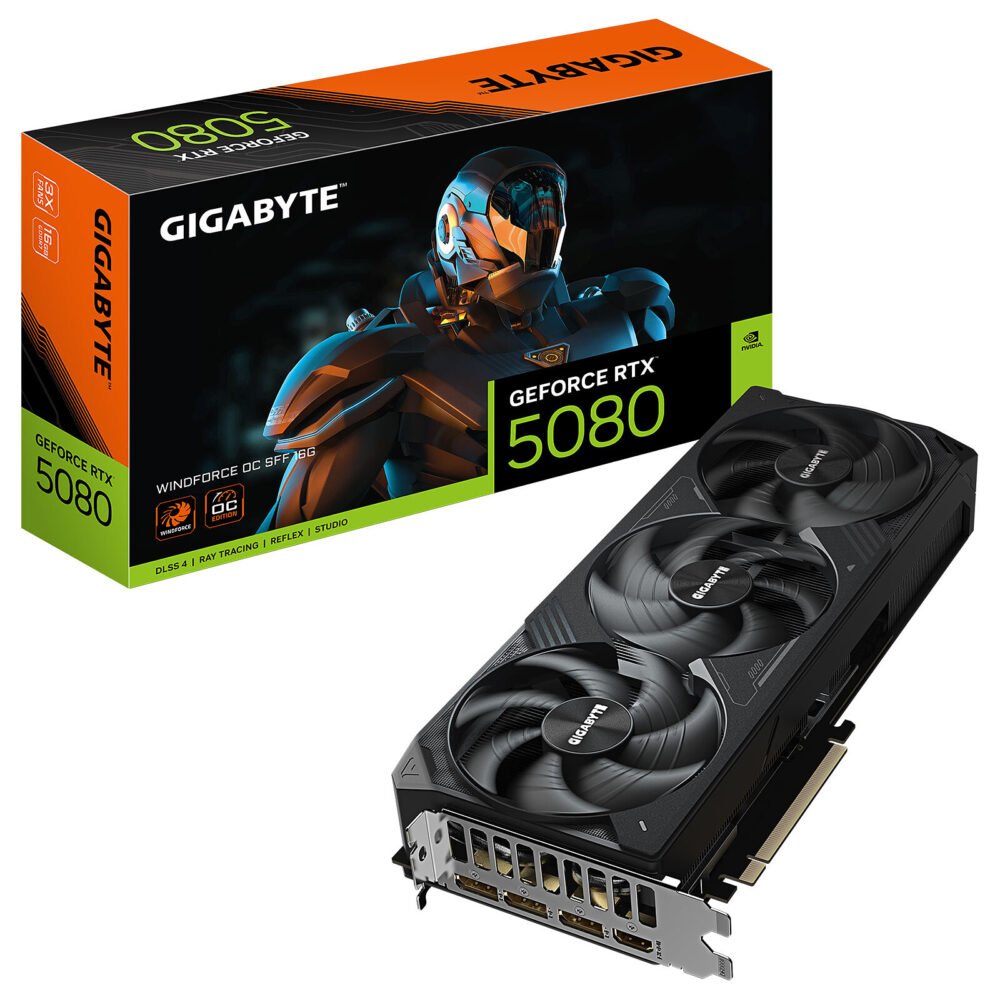 Gigabyte GeForce RTX 5080 WINDFORCE OC SFF 16G 1 Gigabyte GeForce RTX 5080 WINDFORCE OC SFF 16G