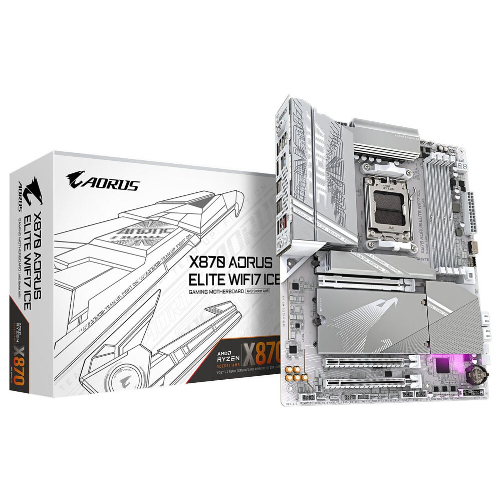 Gigabyte X870 AORUS ELITE WIFI7 ICE 1 Gigabyte X870 AORUS ELITE WIFI7 ICE