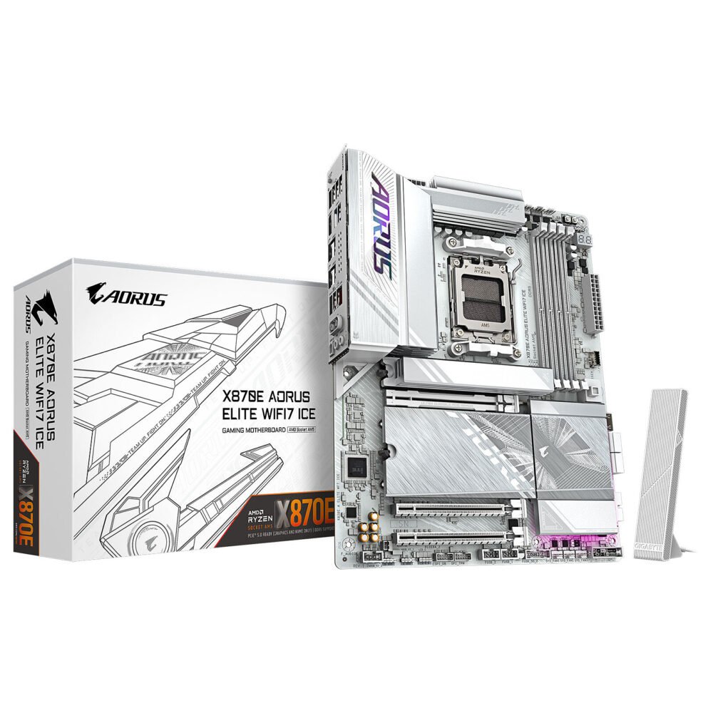 Gigabyte X870E AORUS ELITE WIFI7 ICE 1 Gigabyte X870E AORUS ELITE WIFI7 ICE