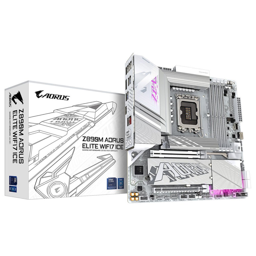 Gigabyte Z890M AORUS ELITE WIFI7 ICE 1 Gigabyte Z890M AORUS ELITE WIFI7 ICE