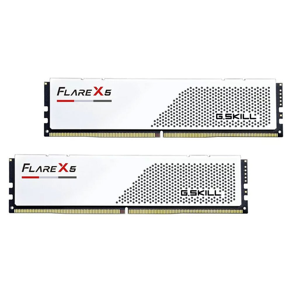 G.Skill Flare X5 Series Low Profile 32 Go (2x 16 Go) DDR5 6400 MHz CL32 - Blanc 1 G.Skill Flare X5 Series Low Profile 32 Go (2x 16 Go) DDR5 6400 MHz CL32 - Blanc