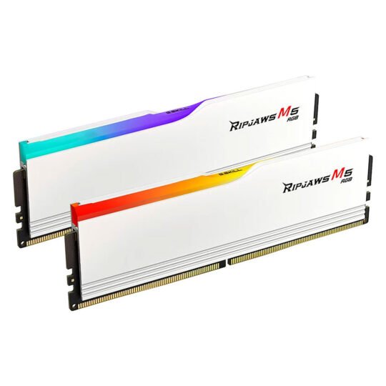 G.Skill Ripjaws M5 RGB 48 Go (2 x 24 Go) DDR5 5200 MHz CL40 - Blanc 8 G.Skill Ripjaws M5 RGB 48 Go (2 x 24 Go) DDR5 5200 MHz CL40 - Blanc