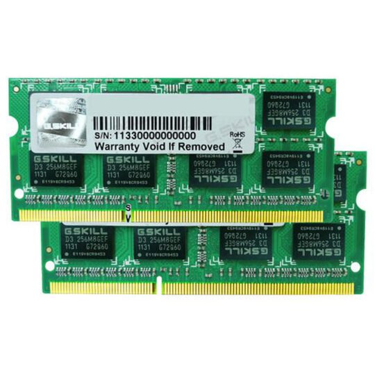 G.Skill SODIMM 8 Go (Kit 2x 4Go) DDR3 1333 MHz 1 G.Skill SODIMM 8 Go (Kit 2x 4Go) DDR3 1333 MHz