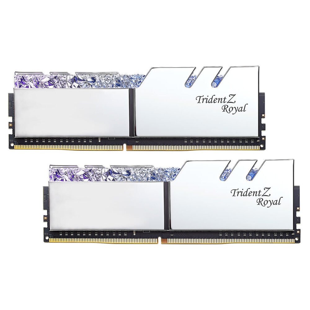 G.Skill Trident Z Royal 16 Go (2 x 8 Go) DDR4 3600 MHz CL16 - Argent 1 G.Skill Trident Z Royal 16 Go (2 x 8 Go) DDR4 3600 MHz CL16 - Argent