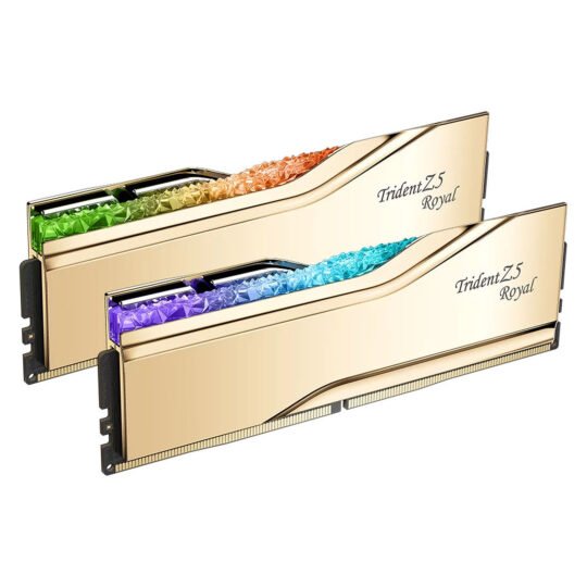G.Skill Trident Z5 Royal 48 Go (2 x 24 Go) DDR5 7200 MHz CL36 - Or 3 G.Skill Trident Z5 Royal 48 Go (2 x 24 Go) DDR5 7200 MHz CL36 - Or
