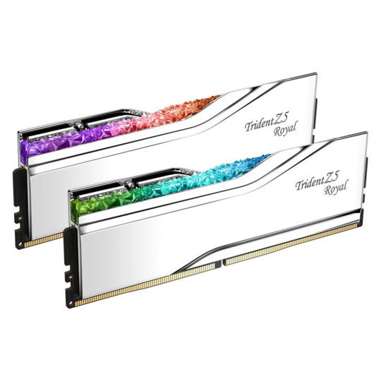 G.Skill Trident Z5 Royal 48 Go (2 x 24 Go) DDR5 8200 MHz CL40 - Argent 8 G.Skill Trident Z5 Royal 48 Go (2 x 24 Go) DDR5 8200 MHz CL40 - Argent
