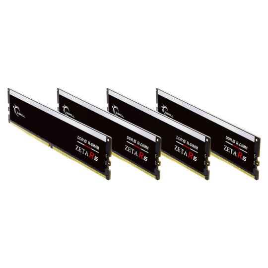 G.Skill Zeta R5 128 Go (4 x 32 Go) DDR5 ECC Registered 6400 MHz CL32 9 G.Skill Zeta R5 128 Go (4 x 32 Go) DDR5 ECC Registered 6400 MHz CL32