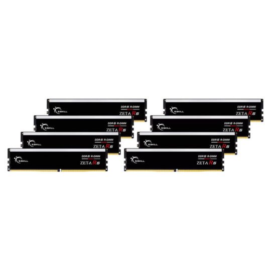 G.Skill Zeta R5 128 Go (8 x 16 Go) DDR5 ECC Registered 6000 MHz CL30 10 G.Skill Zeta R5 128 Go (8 x 16 Go) DDR5 ECC Registered 6000 MHz CL30