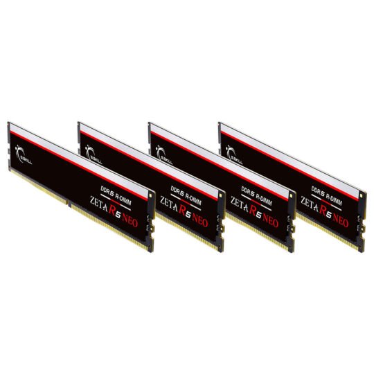 G.Skill Zeta R5 Neo 128 Go (4 x 32 Go) DDR5 ECC Registered 6000 MHz CL30 3 G.Skill Zeta R5 Neo 128 Go (4 x 32 Go) DDR5 ECC Registered 6000 MHz CL30