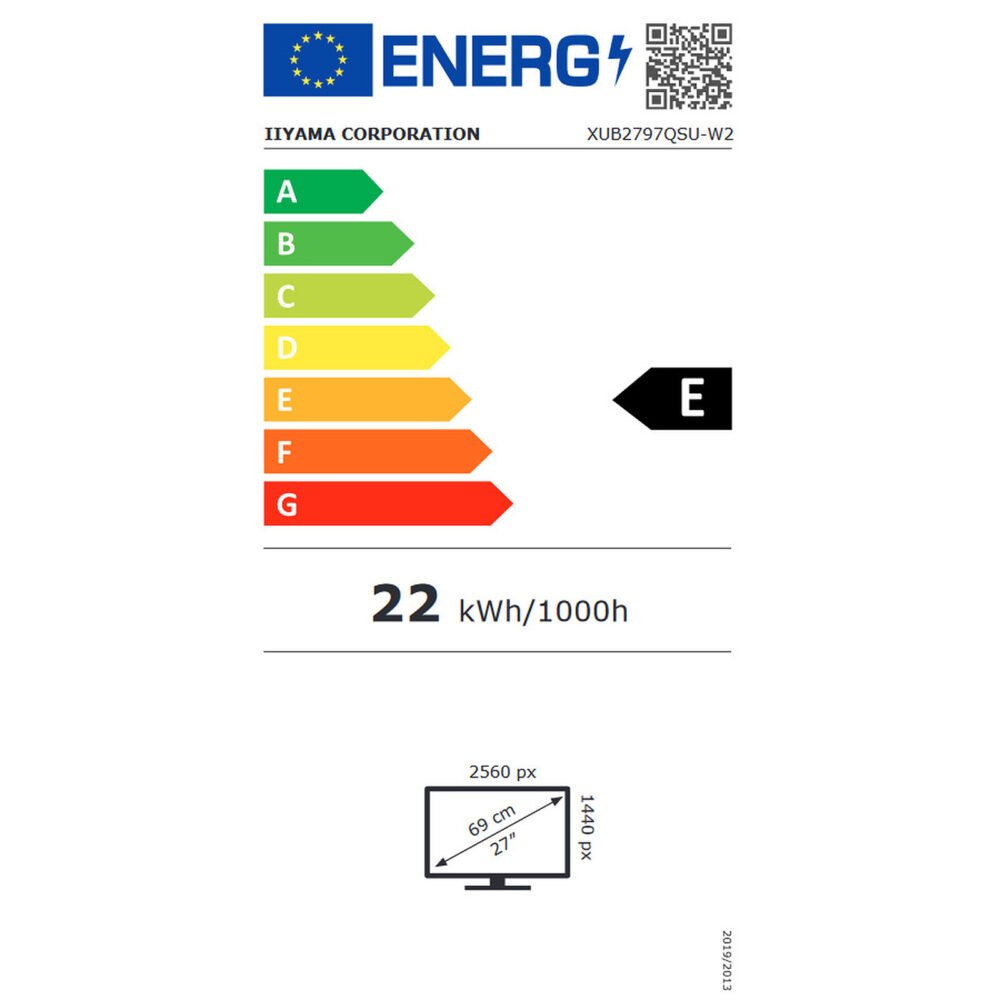 iiyama 27" LED - ProLite XUB2797QSU-W2